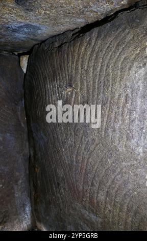 Cairn of Gavrinis, Larmor-Baden, Golfe du Morbihan, Morbihan, Bretagne, Bretagne, France, Europe Banque D'Images