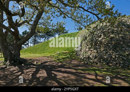 Cairn of Gavrinis, Larmor-Baden, Golfe du Morbihan, Morbihan, Bretagne, Bretagne, France, Europe Banque D'Images