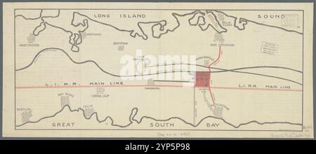 Carte des lots du parc Waverly situés à Waverly, Suffolk Co., N.Y. : arpenté le 6 juin 1894 1894 Banque D'Images