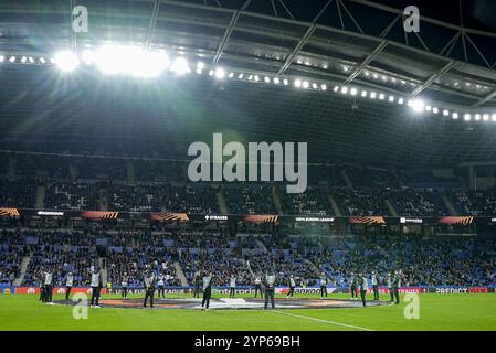 Saint-Sébastien, Espagne. 28 novembre 2024. SAN SEBASTIAN, 28-11-2024, Reale Arena, football, UEFA Europa League, saison 2024/2025, match entre Real Sociedad et Ajax, vue stade crédit : Pro Shots/Alamy Live News Banque D'Images