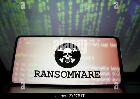 Le ransomware est un type de malware de détournement de données personnelles Banque D'Images