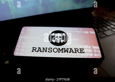 Le ransomware est un type de malware de détournement de données personnelles Banque D'Images