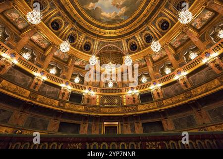 VERSAILLES FRANCE 06 JANVIER : intérieurs et détails de l'opéra royal de Versailles, près de Paris. 06 JANVIER 2018 à Versailles, France, EUR Banque D'Images