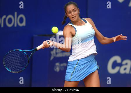 Buenos Aires (28 novembre 2024). Jazmin Ortenzi (Argentine) joue au WTA 125 Argentina Open 2024 crédit : Mariano Garcia/Alamy Live News Banque D'Images