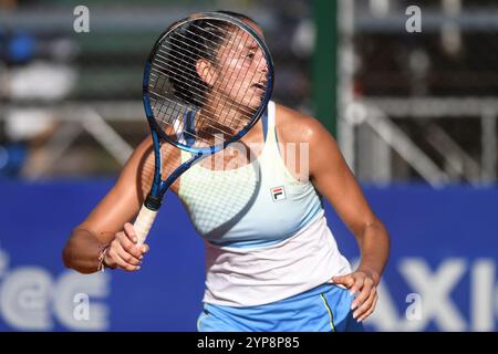 Buenos Aires (28 novembre 2024). Jazmin Ortenzi (Argentine) joue au WTA 125 Argentina Open 2024 crédit : Mariano Garcia/Alamy Live News Banque D'Images