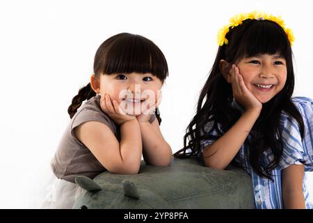 Fille avec pommettes Banque D'Images