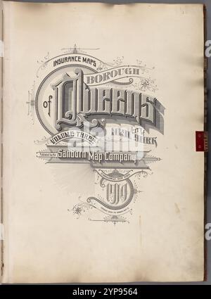 Cartes d'assurance de l'arrondissement du Queens, ville de New York volume trois. Publié par le Sanborn Map Co. 11, Broadway, New York. 1914. 1884 - 1936 Banque D'Images