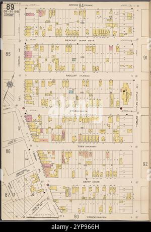 Queens V. 10, plate No. 89 [Map Bounded by Opdyke, Tiemann Ave., Varick, 51st équipé] 1884 - 1936 Banque D'Images