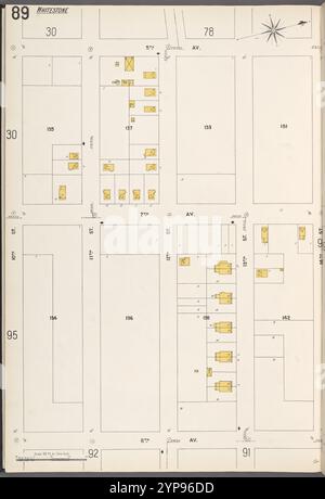 Queens V. 5, plate No. 89 [Map Bounded by 5th Ave., 14th Ave., 8th Ave., 10th Ave.] 1884 - 1936 Banque D'Images