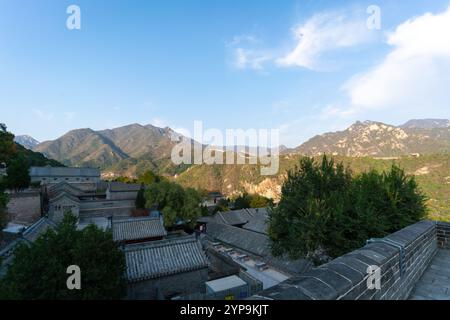 Pékin, Chine - 23 octobre 2024 : vue depuis Juyongguan Pass Grande Muraille de Chine. Banque D'Images