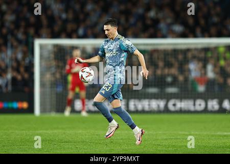 Saint-Sébastien, Espagne. 28 novembre 2024. Steven Berghuis (Ajax) Football/Football : phase de Ligue 'UEFA Europa League' match jour 5 entre Real Sociedad 2-0 AFC Ajax au Reale Arena de San Sebastian, Espagne . Crédit : Mutsu Kawamori/AFLO/Alamy Live News Banque D'Images