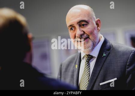 Ron Prosor, Israelischer Botschafter in Deutschland, aufgenommen im Rahmen eines interviews in Berlin, 20.11.2024. Berlin Deutschland *** Ron Prosor, ambassadeur d'Israël en Allemagne, enregistré lors d'une interview à Berlin, 20 11 2024 Berlin Allemagne Copyright : xFlorianxGaertnerx Banque D'Images