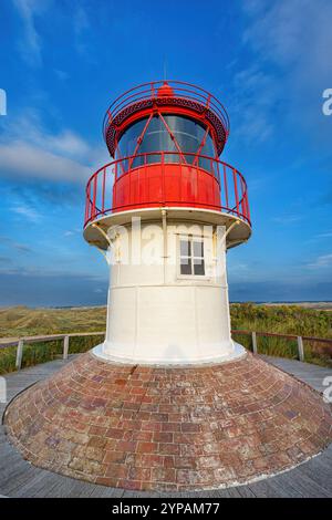 Phare de Norddorf sur Amrum, Allemagne, Schleswig-Holstein, Amrum Banque D'Images