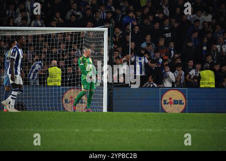 Donostia / San Sebastián, Gipuzkoa, Espagne - 28 novembre 2024 : Remko Pasveer dans le match Real Sociedad vs AFC Ajax, dans le cadre de la Ligue Europa, tenu à Reale Arena. Crédit : Rubén Gil/Alamy Live News. Banque D'Images