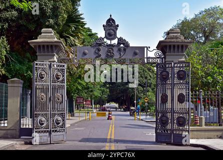 RIO DE JANEIRO, BRÉSIL - 26 novembre 2024 : portique d'entrée de Quinta da Boa Vista Banque D'Images