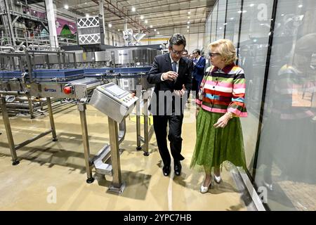 Rio de Janeiro, Brésil. 29 novembre 2024. La princesse Astrid de Belgique photographiée lors de la septième journée d'une mission économique au Brésil (22/11-01/12), à Rio de Janeiro, vendredi 29 novembre 2024. La princesse Astrid est au Brésil pour une visite de neuf jours dans le pays avec une mission économique belge. BELGA PHOTO DIRK WAEM crédit : Belga News Agency/Alamy Live News Banque D'Images