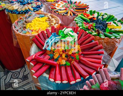 Vente de différents types de marmelade à mâcher Banque D'Images