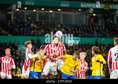 Broendby, Danemark. 29 novembre 2024. Broendby IF moeder AAB i Superligaen paa Broendby Stadion Fredag den 29. novembre 2024 crédit : Ritzau/Alamy Live News Banque D'Images