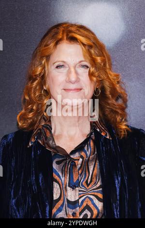 Turin, le photocall du film AmicheMai au 42ème Festival du film de Turin. Sur la photo : Angela Finocchiaro arrive au Media Center pour le tapis rouge du film Banque D'Images