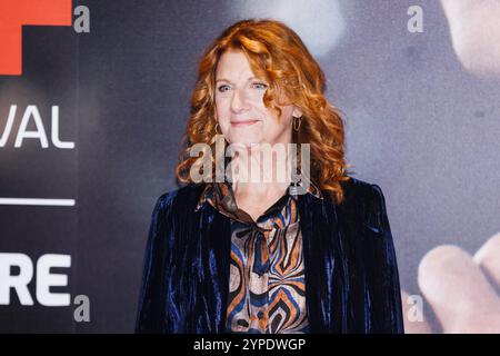 Turin, le photocall du film AmicheMai au 42ème Festival du film de Turin. Sur la photo : Angela Finocchiaro arrive au Media Center pour le tapis rouge du film Banque D'Images