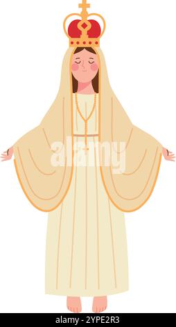 vierge catholique de fatima Illustration de Vecteur