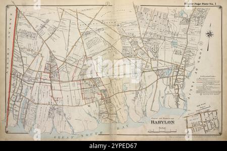 Fait partie de la ville Babylon 1915 - 1917 par Hyde, Merritt B. Banque D'Images