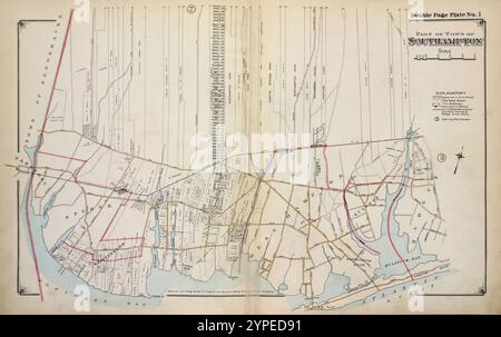 Partie de la ville de Southampton 1915 - 1917 par Hyde, Merritt B. Banque D'Images