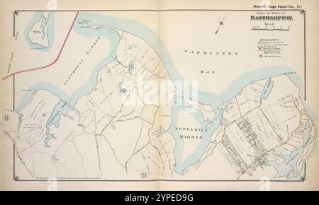 Partie de la ville d'Easthampton 1915 - 1917 par Hyde, Merritt B. Banque D'Images