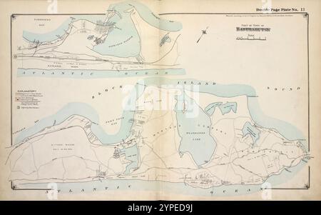 Partie de la ville d'Easthampton 1915 - 1917 par Hyde, Merritt B. Banque D'Images