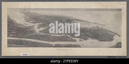 Greater New York et long Island : vue vers l'est depuis Jersey City 1911 par Spofford, Edward W. Banque D'Images