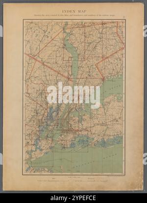 Planche n° 1 : Index Map 1891 par bien, Julius, 1826-1909 Banque D'Images