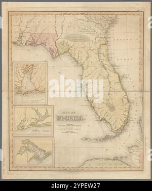 Carte de Floride 1821-03-21 Banque D'Images