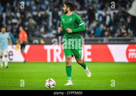 Rome, Italie. 28 novembre 2024. Dinis ALMEIDA de Ludogorets Razgrad lors du match de football UEFA Europa League, League phase MD5 entre SS Lazio et PFK Ludogorets Razgrad le 28 novembre 2024 au Stadio Olimpico à Rome, Italie - photo Matthieu Mirville (M Insabato)/DPPI crédit : DPPI Media/Alamy Live News Banque D'Images