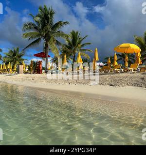 Mahogany Beach, Mahogany Bay, Roatan, Bay Islands, Honduras, Amérique centrale Banque D'Images