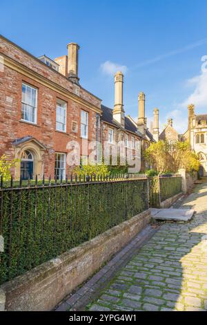 Les vicaires ferment à Wells Wiltshire Banque D'Images