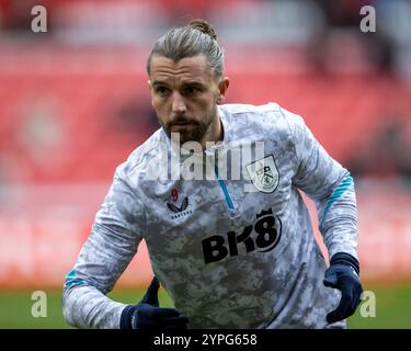 30 novembre 2024 ; Bet365 Stadium, Stoke, Staffordshire, Angleterre; EFL Championship Football, Stoke City contre Burnley ; Jay Rodriguez de Burnley pendant l'échauffement Banque D'Images