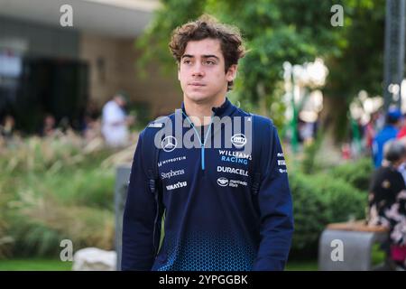 Lusail, Qatar. 30 novembre 2024. Franco Colapinto de Williams Racing pendant le sprint. Ahmad Al Shehab/Alamy Live News. Banque D'Images