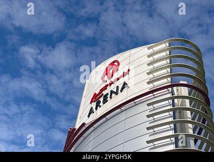 Birmingham, Angleterre, Royaume-Uni - 16 mars 2024 : vue extérieure du Resorts World Arena au NEC National Exhibition Centre Banque D'Images