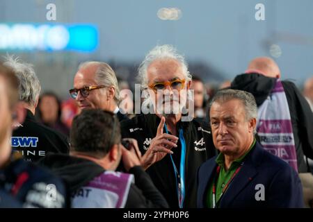 Doha, Katar. 30 novembre 2024. 30 novembre 2024, circuit international de Losail, Doha, Grand Prix de formule 1 Qatar Airways Qatar 2024, en photo Flavio Briatore (Alpine) crédit : dpa/Alamy Live News Banque D'Images