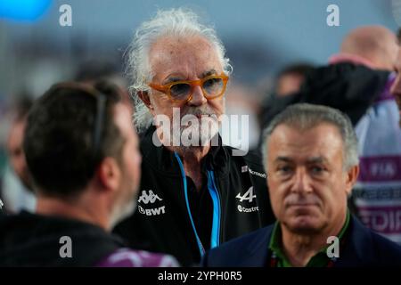 Doha, Katar. 30 novembre 2024. 30 novembre 2024, circuit international de Losail, Doha, Grand Prix de formule 1 Qatar Airways Qatar 2024, en photo Flavio Briatore (Alpine) crédit : dpa/Alamy Live News Banque D'Images