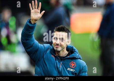 30 novembre 2024 ; stade Molineux, Wolverhampton, West Midlands, Angleterre; premier League Football, Wolverhampton Wanderers contre Bournemouth ; Pablo Sarabia of Wolves Banque D'Images