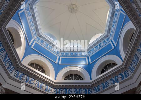 Magnifique dôme à l'intérieur de la Villa mon repos, aujourd'hui le Musée de Palaiopolis, une ancienne résidence royale d'été sur l'île de Corfou, en Grèce Banque D'Images