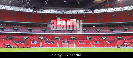 Londres, Royaume-Uni. 30 novembre 2024. Wembley avant le match amical international féminin entre l'Angleterre féminine et les États-Unis au stade de Wembley, Londres le samedi 30 novembre 2024. (Photo : Jade Cahalan | mi News) crédit : MI News & Sport /Alamy Live News Banque D'Images