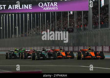 Doha, Qatar. 28 novembre 2024. Départ de la course de sprint 30.11.2024, circuit international de Lusail, Doha, formule 1 Qatar Airways Qatar Grand Prix 2024 crédit : Alessio de Marco/Alamy Live News Banque D'Images