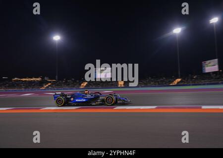 Franco Colapinto (ARG) - Williams Racing - Williams FW46 - Mercedes&#XA;30.11.2024, circuit international de Lusail, Doha, formule 1 Qatar Airways Qatar Grand Prix 2024&#XA; Banque D'Images