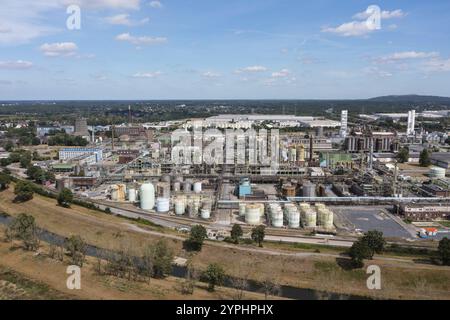 Air liquide exploite plusieurs usines dans le parc chimique d’OQ Chemicals dans la ville d’Oberhausen : des usines de séparation et de liquéfaction de l’air GA Banque D'Images