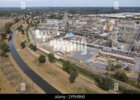 Air liquide exploite plusieurs usines dans le parc chimique d’OQ Chemicals dans la ville d’Oberhausen : des usines de séparation et de liquéfaction de l’air GA Banque D'Images