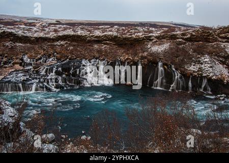 Belle Islande - nature sur le dessus - terre mystique de glace et de feu Banque D'Images