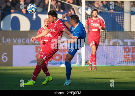 Brixia, Italie. 30 novembre 2024. Andrija Novakovich de la SSC Bari lors du match de championnat italien de Serie B entre Brescia Calcio et la SSC Bari au stade Mario Rigamonti le 30 novembre 2024, Brixia, Italie. Crédit : Roberto Tommasini/Alamy Live News Banque D'Images