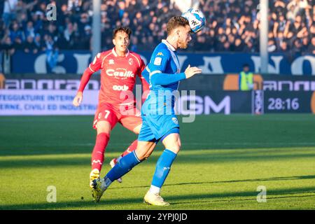 Brixia, Italie. 30 novembre 2024. Niccolo Corrado du Brescia Calcio FC lors du match de championnat italien de Serie B entre Brescia Calcio et SSC Bari au stade Mario Rigamonti le 30 novembre 2024, Brixia, Italie. Crédit : Roberto Tommasini/Alamy Live News Banque D'Images